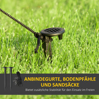 Aufblasbarer Weihnachtsmann 184cm LED Beleuchtung Gartendekoration
