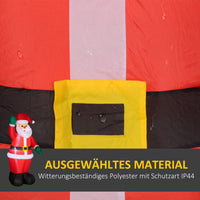 Aufblasbarer Weihnachtsmann 184cm LED Beleuchtung Gartendekoration