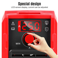 Elektrodenschweissgerät Set Inverter 250A Schweisshelm Zubehör 220V MMA