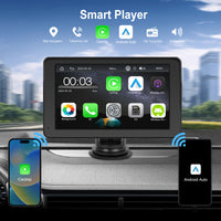Rückfahrkamera Wireless Carplay 7 Zoll Tragbar Monitor Bluetooth Touch