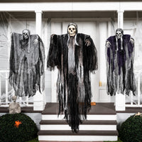 Halloween Skelett Geist 3er Set Geister Deko Gruselig Dekoration