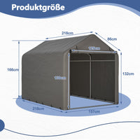 Geräteschuppen Zeltgarage Lagerzelt Gerätezelt Fahrradzelt 218x157x166cm