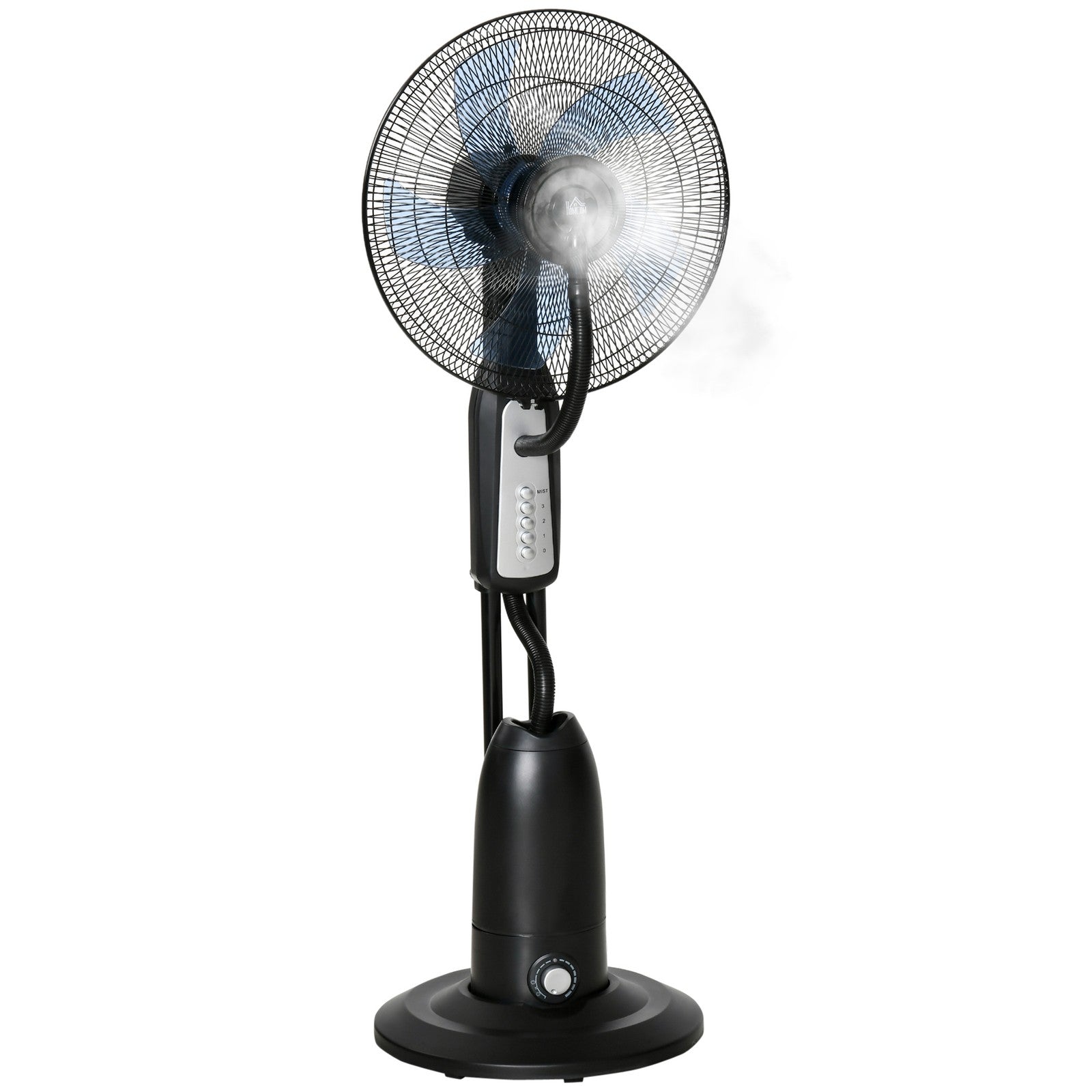 Standventilator 2,8L Wasserzerstäuber Nebelfunktion 90W Oszillierend 120cm