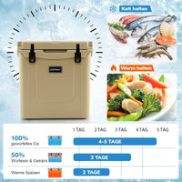 43L Kühlbox Bewegbar Kühltruhe Camping Outdoor Thermobox Isolierbox