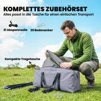 Tunnelzelt 5 Personen Familienzelt Campingzelt Outdoor Zelt 196cm