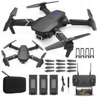 Drohne 4K Dual Kamera WiFi HD RC Quadrocopter Spielzeug 3 Akkus