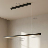 LED Pendelleuchte 114cm Dimmbar Höhenverstellbar Hängeleuchte Fernbedienung