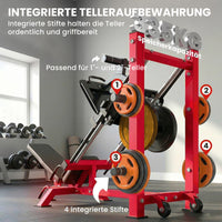 Beinpresse Verstellbar Rollen Beinverlängerung Wadenheben Stahl 455kg