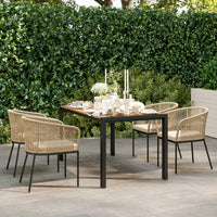 5-teiliges Gartenmöbel-Set Balkonmöbel Möbel Garten