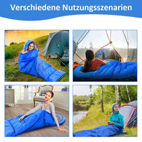2X Schlafsack Mumienschlafsack Sack Outdoor Camping Winter 210x75cm