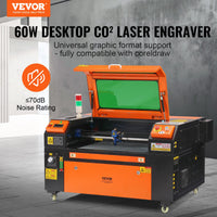 60W CO2 Lasergravierer Laserschneider 400x600mm 500mm/s Graviermaschine