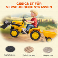 Elektro Bagger Aufsitzbagger Frontschaufel Anhänger Kinderfahrzeug