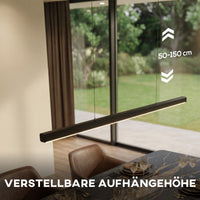 LED Pendelleuchte 114cm Dimmbar Höhenverstellbar Hängeleuchte Fernbedienung