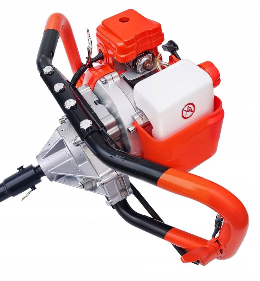 Erdbohrer Benzin 52cc Erdlochbohrer Pfahlbohrer 3 Bohrer Zweitaktmotor
