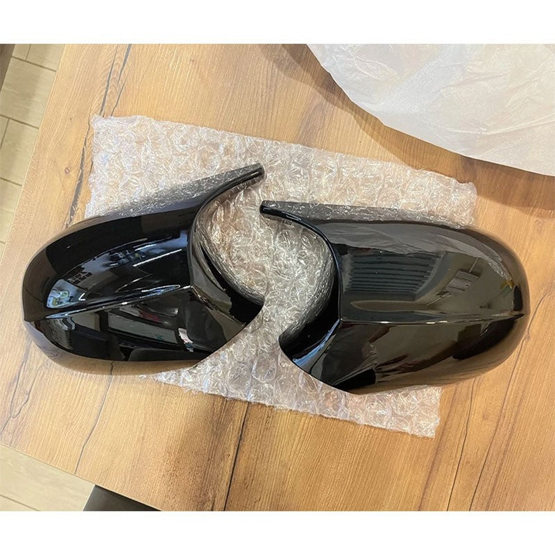 2x Spiegelkappen Gehäuse E90 E91 E92 E93 LCI 2009-2013 Glanz Schwarz