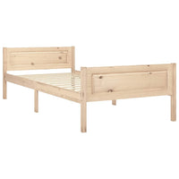 Massivholzbett Kiefer 90x200 Bettgestell Einzelbett Holzbett Schlafzimmer