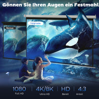 Beamer Leinwand Elektrisch 171x130cm Fernbedienung 4:3 Format