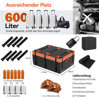 Dachbox Faltbar Dachträgerbox 600L Dachtasche Auto 840D