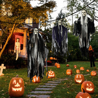 Halloween Skelett Geist 3er Set Geister Deko Gruselig Dekoration