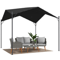 Pergola Pavillon 3x3m Satteldach Wasserabweisend UV-Schutz Gartenpavillon
