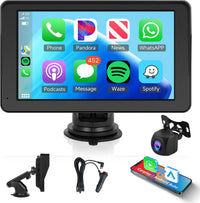 Rückfahrkamera Wireless Carplay 7 Zoll Tragbar Monitor Bluetooth Touch