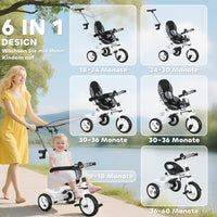 6in1 Dreirad Schubstange Kinderdreirad Kinderfahrzeug