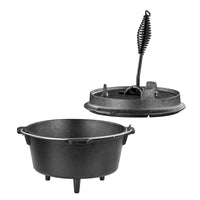 Gusseisen Feuertopf Schmortopf 4 Liter Lagerfeuer Outdoor