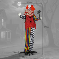 173cm Animatronik Halloween Leuchtaugen Sound Bewegung Deko