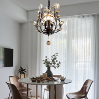 Kristall Deckenleuchte LED Kronleuchter Deckenlampe Schlafzimmer Lampe