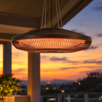 Infrarot Heizstrahler Decke 2000W Carbonfaser LED Licht Fernbedienung