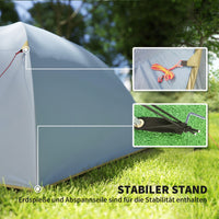 Campingzelt 4 Personen Wasserdicht Tunnelzelt Camping Outdoor Zelt