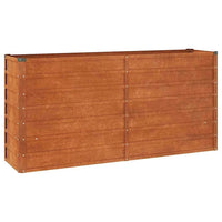 Hochbeet Cortenstahl 160x40x77cm Pflanzbeet Pflanzkasten