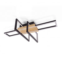 LED Deckenleuchte Dimmbar Holzleuchte Deckenlampe Beleuchtung Lampe