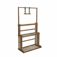 Blumenständer Pflanzenregal Pflanzentreppe Holzregal Aufhängestange 145cm