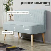 Sofa 2-Sitzer Couch Stoffsofa Polstersofa Loungesofa 117cm