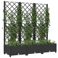 XXL Pflanzkuebel Spalier Rankgitter 120x40x121cm Pflanzkasten Blumenkasten