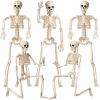 Halloween Skelett 5 Figuren Spinnen Dekoration Spinnennetz Deko