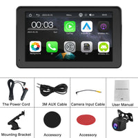 Rückfahrkamera Wireless Carplay 7 Zoll Tragbar Monitor Bluetooth Touch