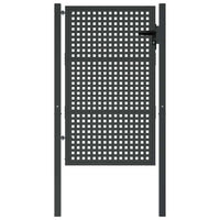 Gartentor Zauntor Hoftor Stahl 105x200cm Anthrazit Tor