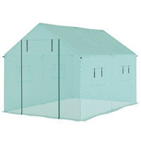 Foliengewächshaus 2x3x2m Gewölbt Treibhaus Rollfenster UV-Schutz
