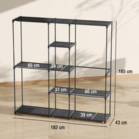 Kleiderschrank 182x43x185cm Offen Schrank Kleiderbügel