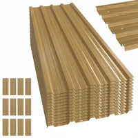 12x Trapezbleche 129x45cm 7m² Verzinkt Dachblech