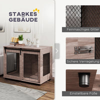 XL Hundekäfig Hundebox 98x60x78cm Hundemöbel Tierkäfig Stahl Haustiere