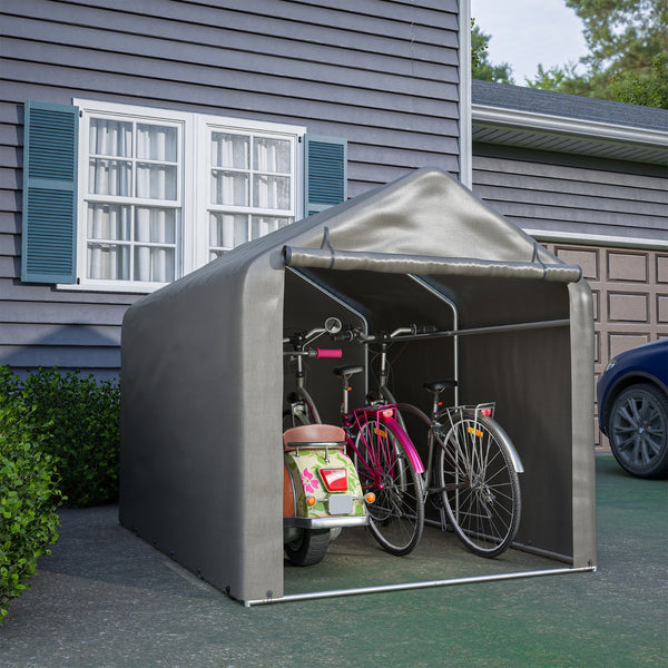 Geräteschuppen Zeltgarage Lagerzelt Gerätezelt Fahrradzelt 218x157x166cm