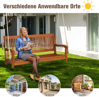 2-Sitzer Hängebank Gartenschaukel Schaukelbank Outdoor Gartenbank