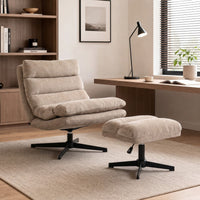 Relaxsessel Hocker Drehbar 360° Höhenverstellbar Loungesessel