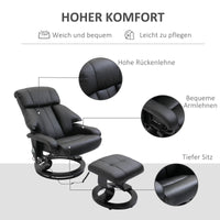 Massagesessel Fußhocker Relaxsessel Elektrisch Fernsehsessel Vibration