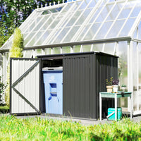 Mülltonnenbox 2 Tonnen Abschließbar Box Verzinkter Stahl 150x80x117cm
