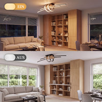 LED Deckenlampe Dimmbar Holzlampe Beleuchtung Esszimmerdeko Dekoration
