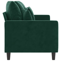 3-Sitzer Sofa Samt Polstersofa Couch Wohnzimmer 198x77x80cm